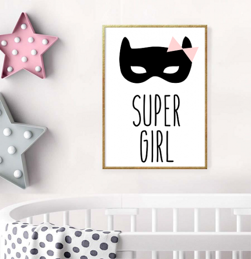Poster super girl masker