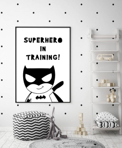 Superhero in training poster