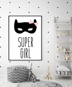 Poster super girl masker
